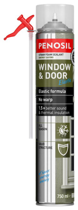 Window & Door Elastic straw foam пена с трубочкой для окон и дверей
