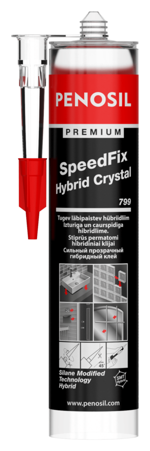 Многофункциональный экологичный клей PENOSIL Premium SpeedFix Hybrid Crystal 799