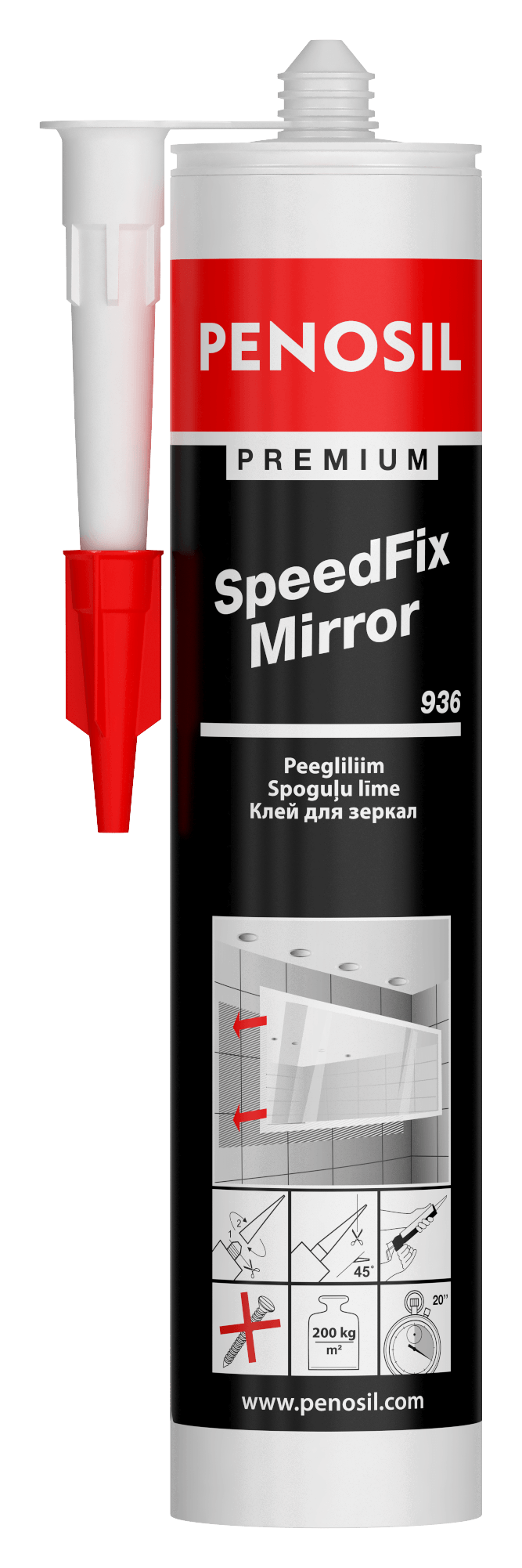 PENOSIL Premium SpeedFix Mirror 936 adhesive