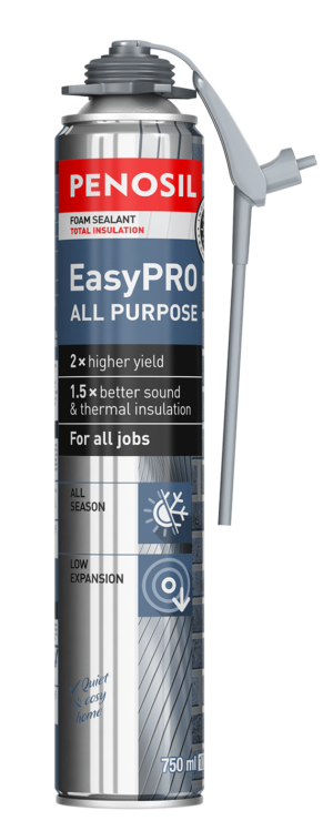 Foam sealant with unique applicator for sealing all types of joints.