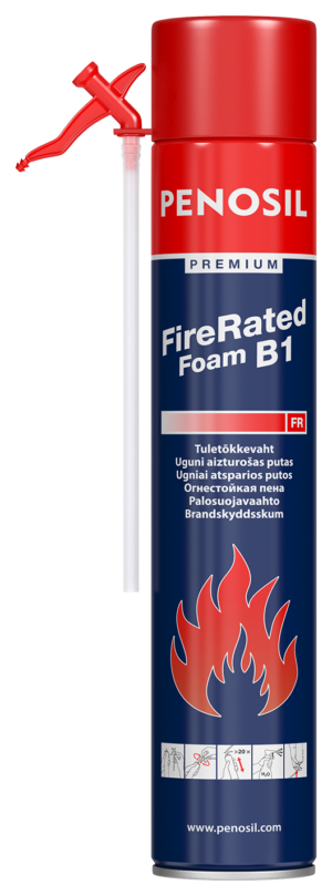 PENOSIL Premium Fire Rated straw foam for fire protected insulation works.