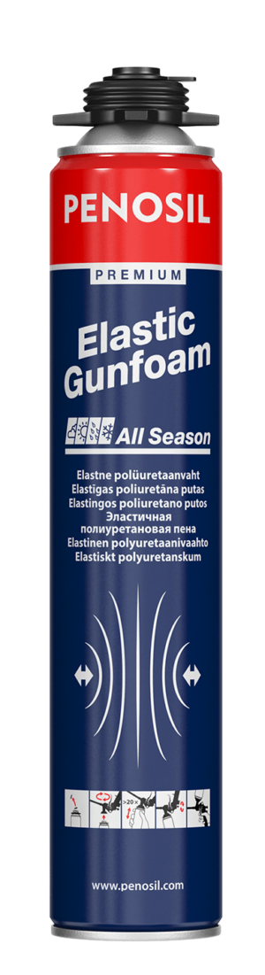 Penosil Premium Elastic Gunfoam is an easily compressible elastic insulation foam