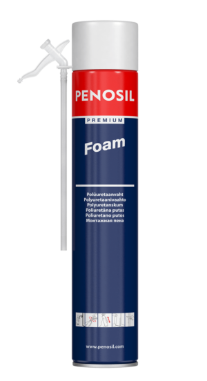 PENOSIL Premium Foam with straw applicator for insulation works.
