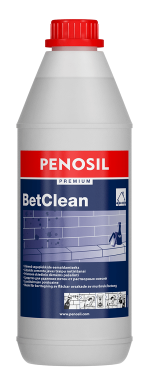 PENOSIL Premium BetClean for removing cement-containing stains from stone surfaces, concrete and ceramic tiles.