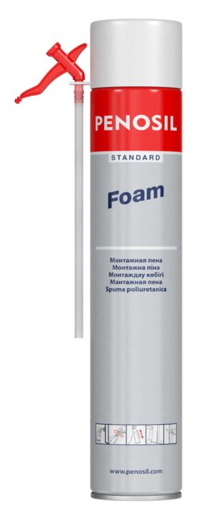 Изоляционная пена PENOSIL Standard Foam с трубочкой-аппликатором для работ небольшого объема.
