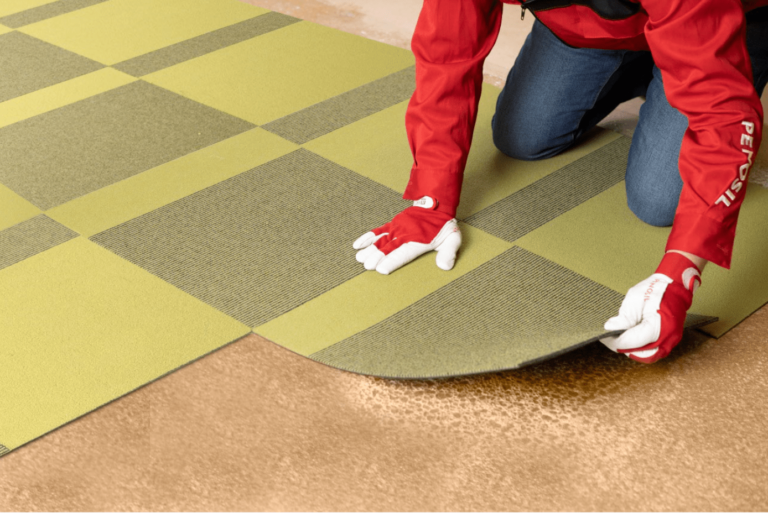 Sprayable carpet adhesive for carpet tiles PENOSIL Global