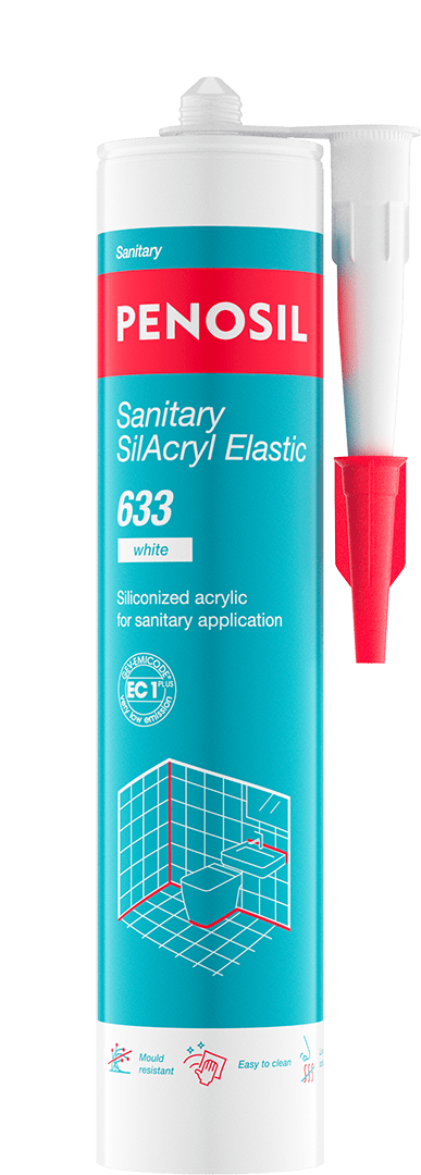 PENOSIL Sanitary SilAcryl Elastic 633 siliconized sanitary acrylic