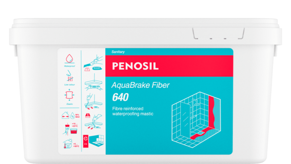 PENOSIL AquaBrake Fiber 640 fibre-reinforced waterproofing mastic