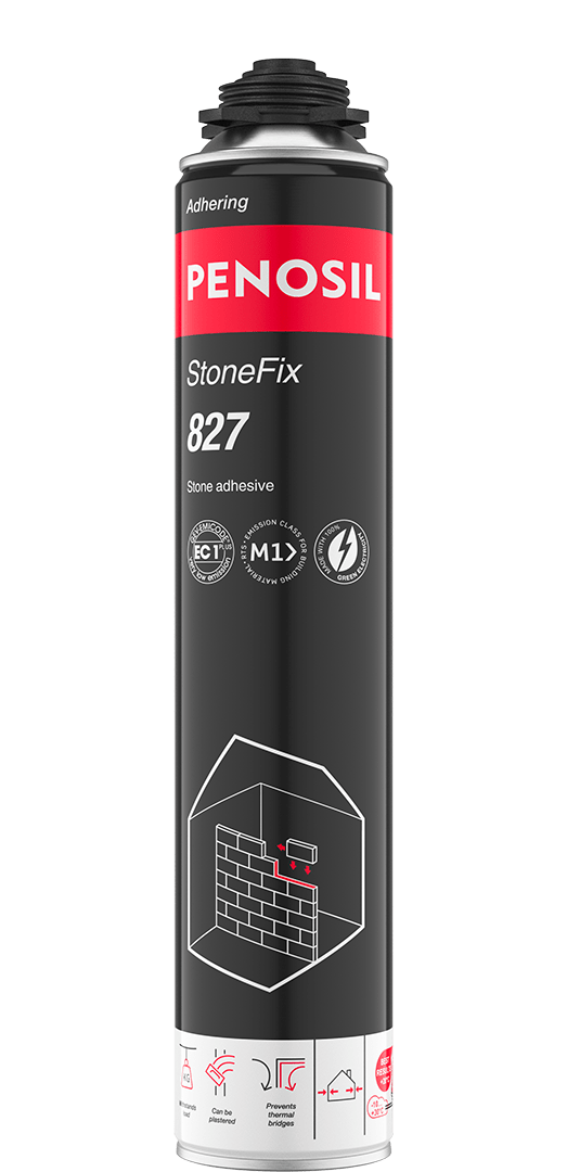 PENOSIL StoneFix 827 adhesive gun foam for construction blocks