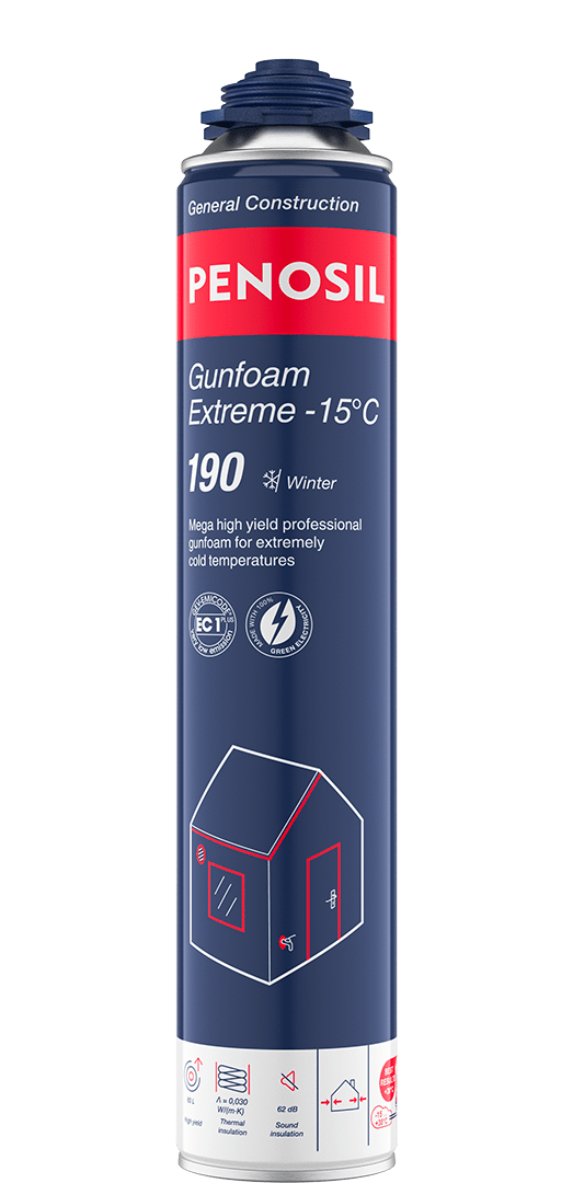 PENOSIL Gunfoam Extreme -15°C 190 high-yield winter gun foam