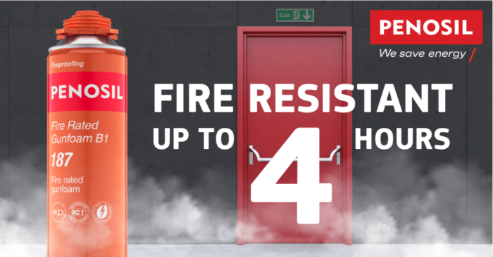 Penosil Fire Rated Gunfoam B1 187 banner